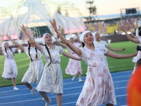 Игры начались. Зажжён огонь XXII Спартакиады по национальным видам спорта