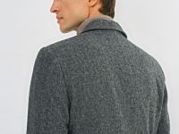 Однобортный пиджак из смесовой шерсти, Серый