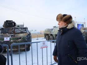 Трофейную технику и геройский танк «Алеша» выставили в Якутске