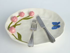 Тарелка Тюльпаны/Tulipani in Fiore II