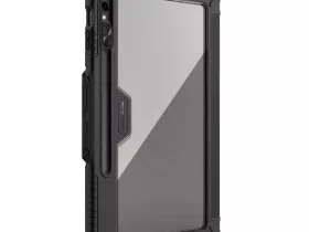 Чехол-книжка Nillkin Bumper Leather case Pro для Samsung Galaxy Tab S9+ защита камеры/полиуретан (черный)