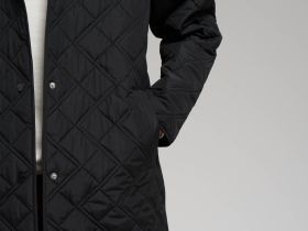 Стеганое пальто с искусственным утеплителем