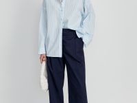 Брюки прямого кроя из хлопка