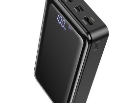 Внешний аккумулятор Borofone BJ8 30000mAh 2.0A USBx2/Type-C/Micro USB (черный)