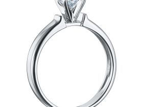 Классическое кольцо из белого золота э4712кц10210203_white