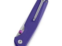 Складной нож Bestechman Velix, сталь 14C28N, рукоять G10, фиолетовый