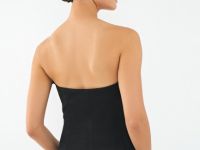 Топ с объёмным декором, Черный