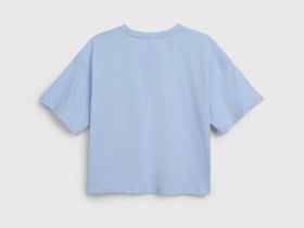 Футболка с принтом для девочек, Голубой