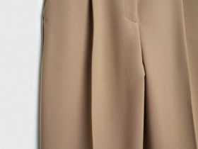 Широкие брюки, Бежевый