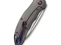 Складной нож We Knife Makani, сталь CPM-20CV, рукоять титан, серый
