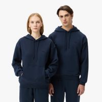 Хлопковый свитшот Lacoste унисекс свободного кроя