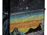 Зажигалка ZIPPO Space in Color Design с покрытием 540 Tumbled Chrome, латунь/сталь, разноцветная, 38x13x57 мм