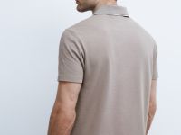 Поло из мягкого пике, Бежевый