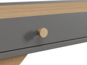 Стол Торвалль-4 110x50 Графитовый/Натуральный