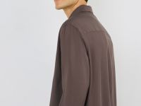 Рубашка из вискозы, Коричневый