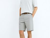 Шорты с ремнём, Белый