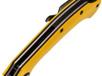 Нож Узбекский малый складной, сталь N690, рукоять G10 желтый