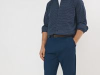 Брюки со съёмным ремнём, Синий