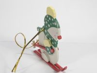 Игрушка деревянная "IDH Center" Снеговик в шапочке 6029