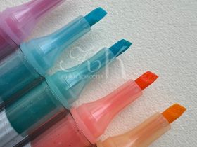 Набор текстовыделителей Languo, 5 цветов с глиттером