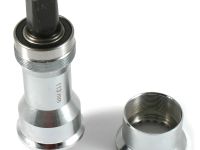 Ремонтная безрезьбовая каретка под квадрат для рам с убитой резьбой (серебристый 122.5 мм)