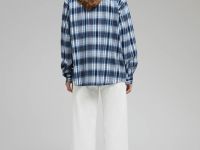 Рубашка из хлопковой фланели в клетку