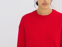 Джемпер плотной вязки, Красный