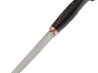 Нож Рыбацкий, сталь S125V, рукоять карбон макумэ ганэ