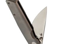 Складной нож Bestech VK-Kuze, сталь Magnacut, рукоять титан, серый