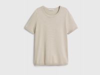 Базовый джемпер с коротким рукавом, Бежевый