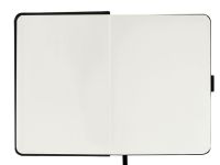 Скетчбук Гамма "Студия" А5 100 л 110 г, черный, твердая обложка, на резинке, слоновая кость