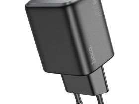 Сетевое зарядное устройство Hoco (N42) Elogiado 2xType-C/PD 45W charger (EU) (черный)