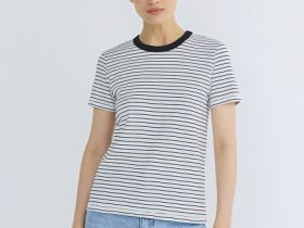 Базовая футболка из плотного хлопка, Белый