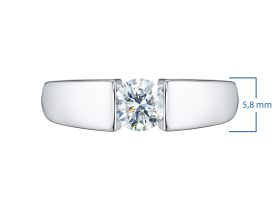 Классическое кольцо из белого золота э4712кц08210857_white