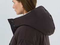 Утеплённая куртка с капюшоном, Коричневый