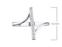 Кольцо из белого золота с бриллиантами э0901кц03210507