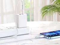 Кабель Hoco X70 Ferry Type-C/Lightning 100см нейлон (белый)