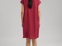 Трикотажное платье со льном