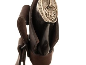 Туристический нож Скиф, дамасская сталь, рукоять граб