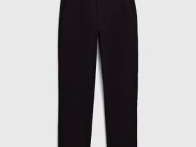 Чиносы из структурной ткани с ремнём, Синий