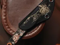Скелетный нож киридаши N.C.Custom KOI Остров Сокровищ №2, сталь AUS-8