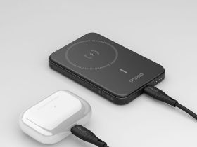 Внешний аккумулятор Deppa NRG MagSafe 5000mAh 15W (33666) (черный)