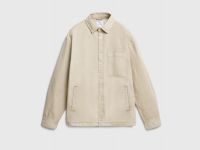 Куртка-рубашка из твила, Бежевый