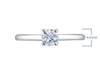 Помолвочное кольцо из белого золота э0912кц07132200_white
