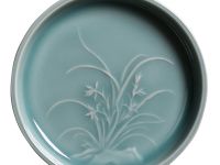 Блюдечко для туши "Орхидея" цвет: бледно-голубой