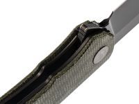 Складной нож Petrified Fish Victor Green, сталь K110, рукоять микарта