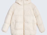 Удлиненный пуховик с капюшоном