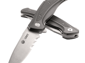 Складной нож CRKT R2402 Ruger Knives Windage™ With Veff Serrations™, сталь 8Cr13MoV Stonewashed Combo Blade, рукоять алюминий