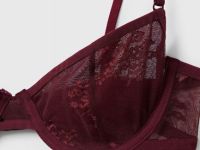 Бюстгальтер из кружевной сетки на косточках, Фиолетовый