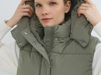 Жилетка с капюшоном, Желтый